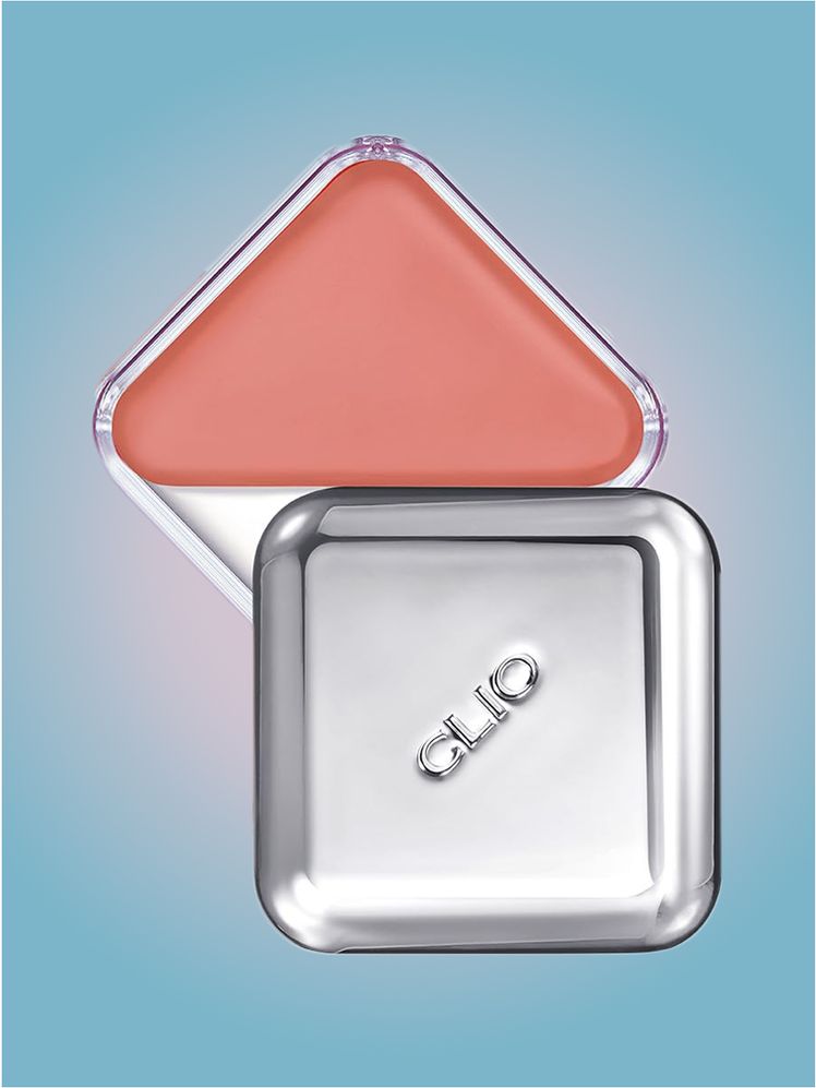 Clio Essential Lipcheek Tap in branded component on a light gray background