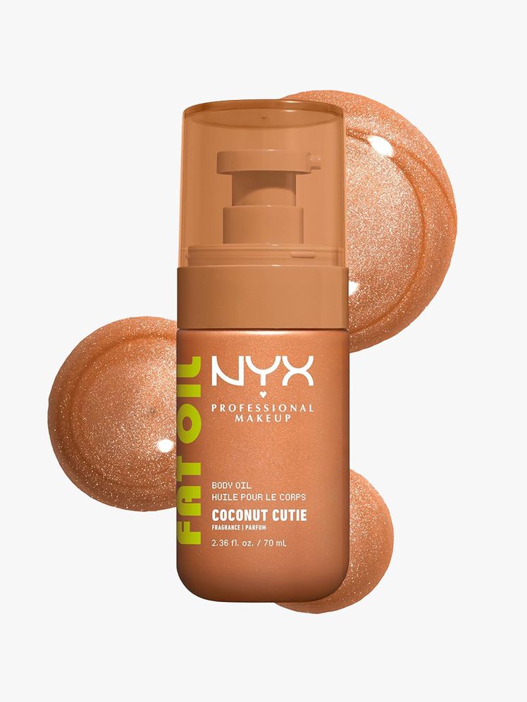 NYX PROFESSIONAL MAKEUP Fat Oil Body Oil on light gray background