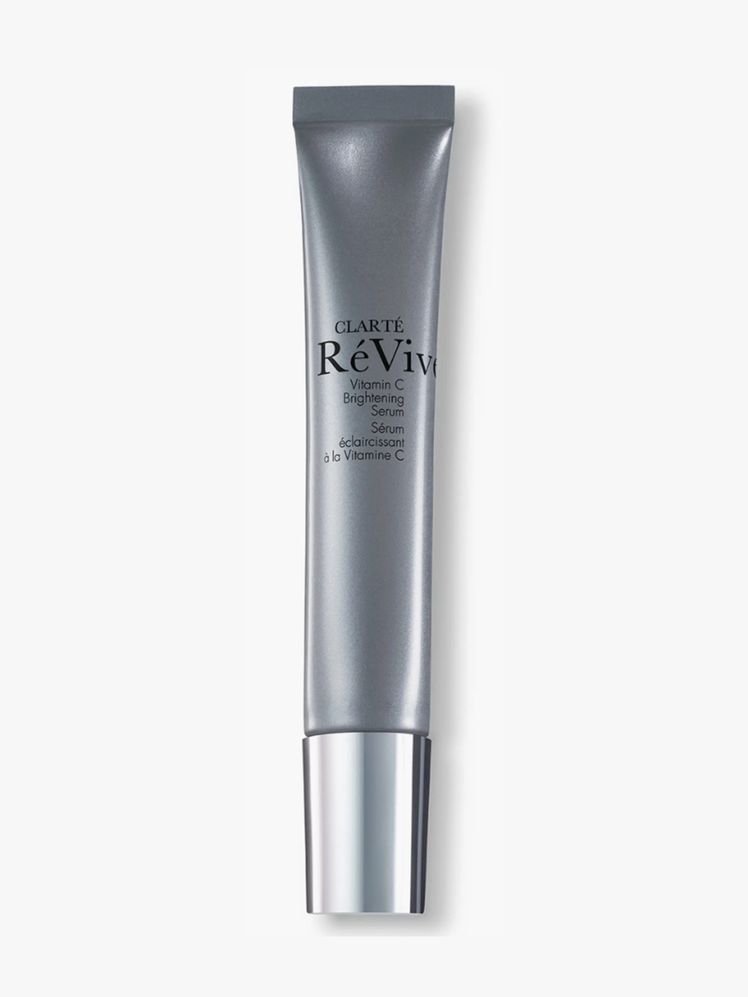 Revive Clarité Vitamin C Brightening Serum gray tube on light gray background