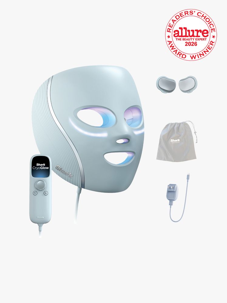 A Shark CryoGlow Face Mask on a white background