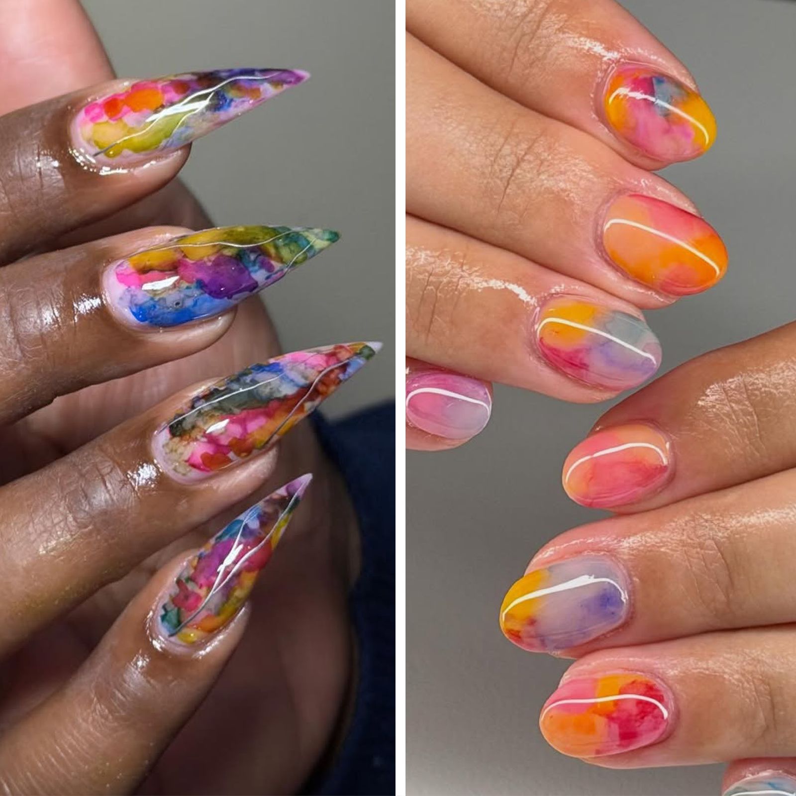 Watercolor Nails Are This Summer's Dreamiest Nail Art Trend