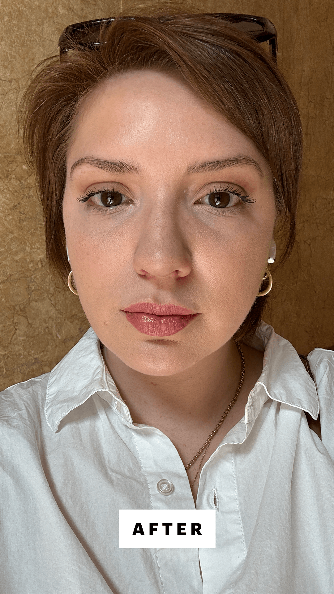 Silva after applying the Clinique UV Solutions Hydrating SPF 50
